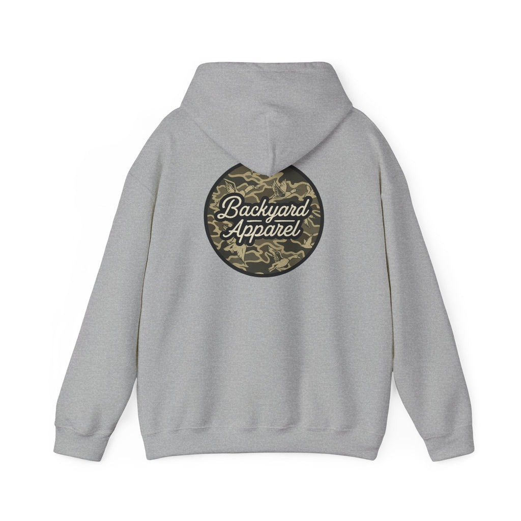 Backyard Apparel “Camo Flock” Birds Circle Hoodie