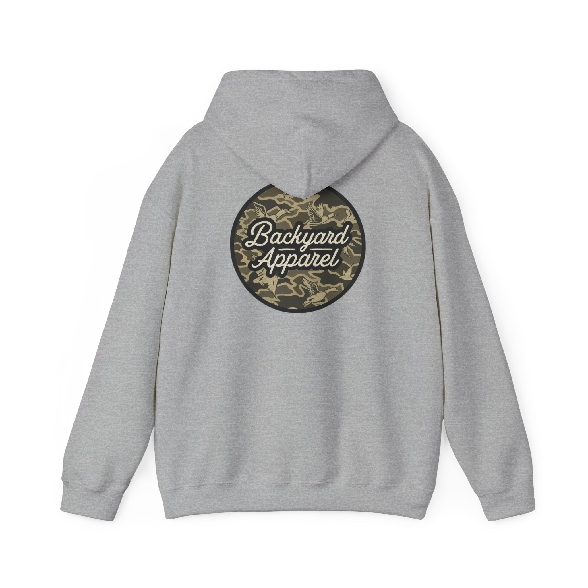 Backyard Apparel “Camo Flock” Birds Circle Hoodie