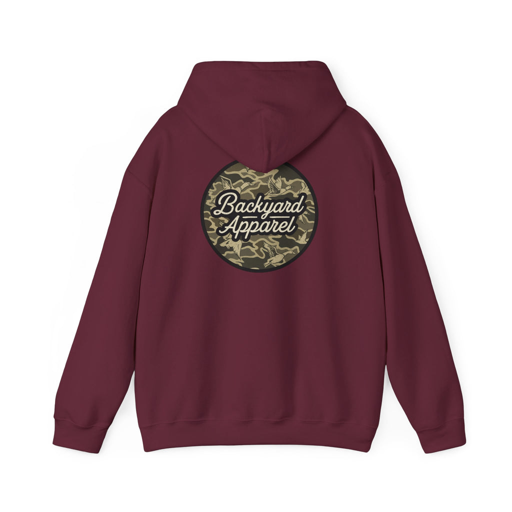 Backyard Apparel “Camo Flock” Birds Circle Hoodie