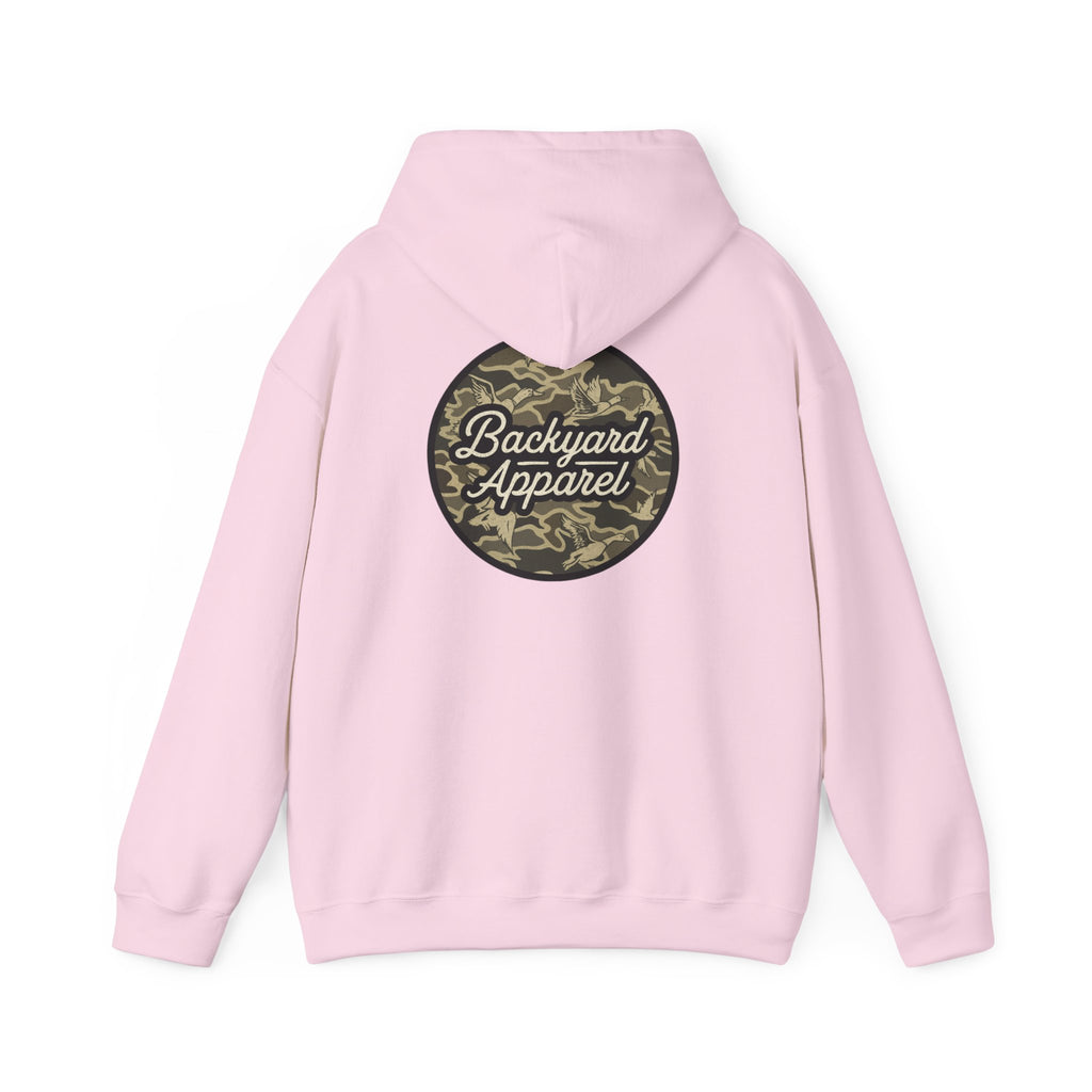 Backyard Apparel “Camo Flock” Birds Circle Hoodie