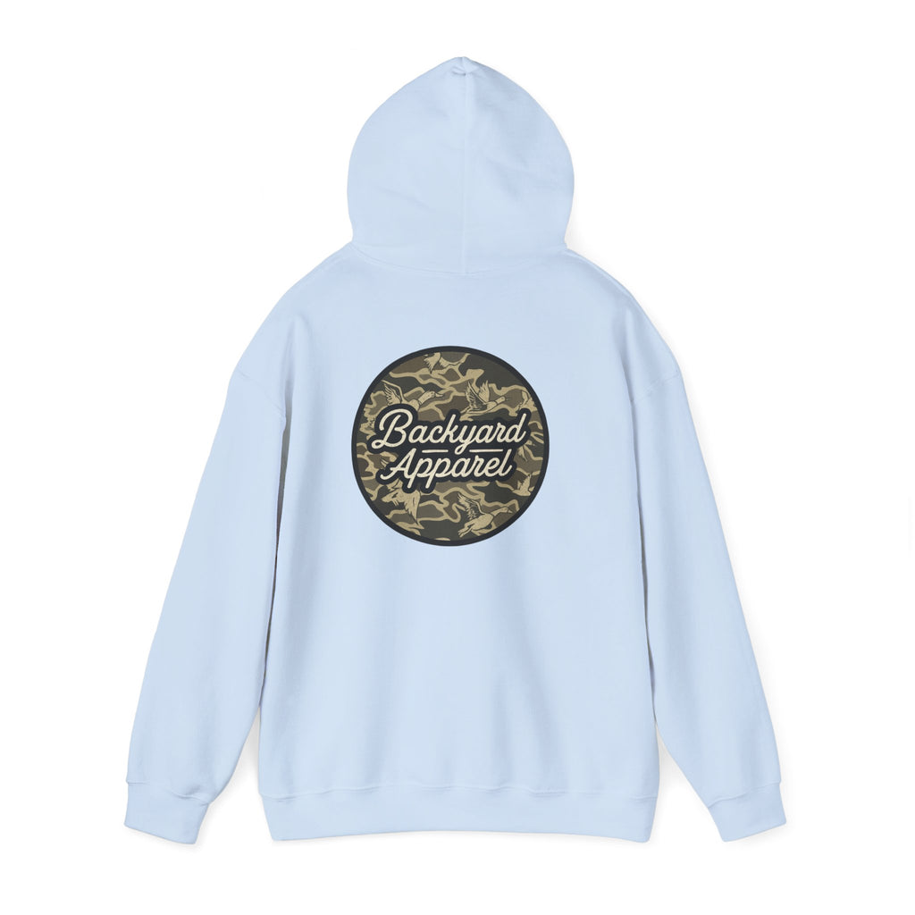 Backyard Apparel “Camo Flock” Birds Circle Hoodie