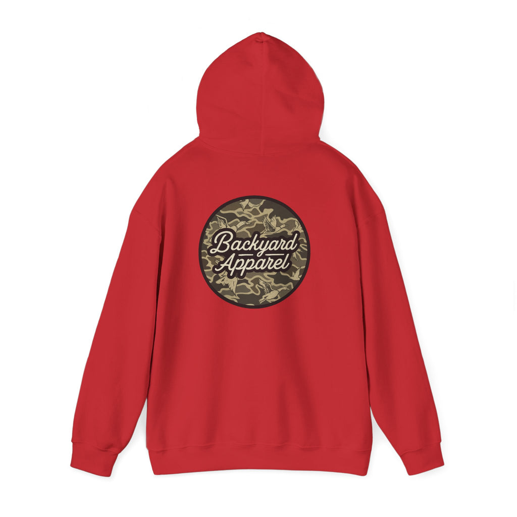 Backyard Apparel “Camo Flock” Birds Circle Hoodie