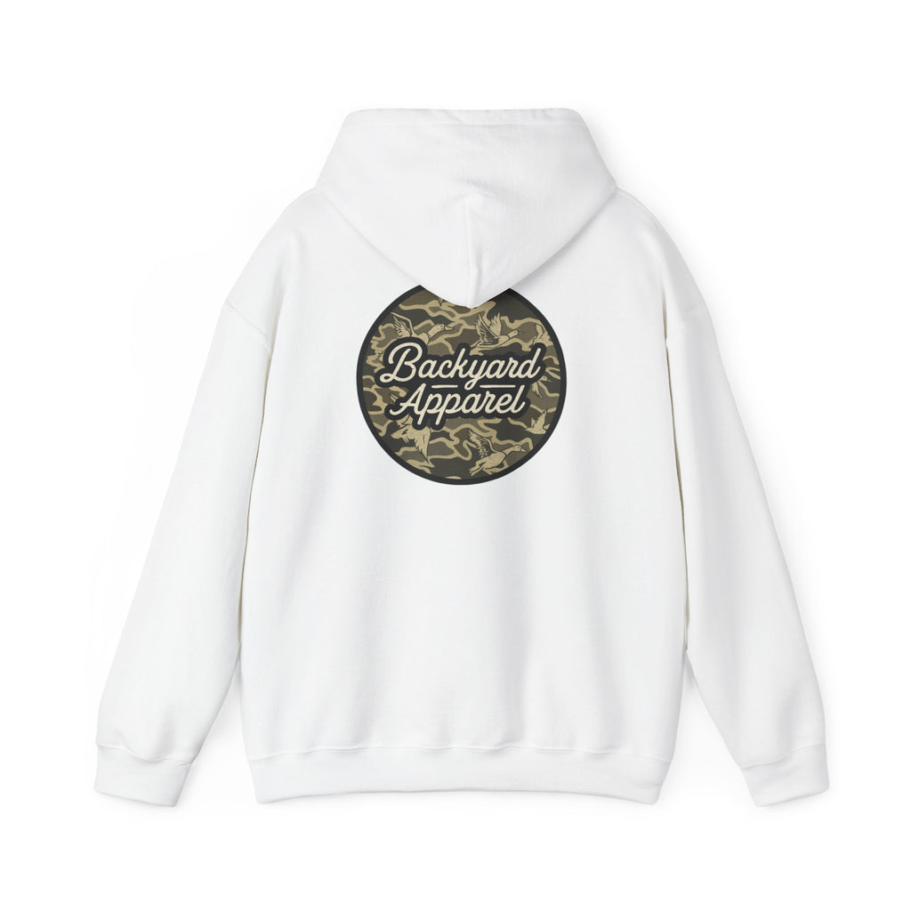 Backyard Apparel “Camo Flock” Birds Circle Hoodie