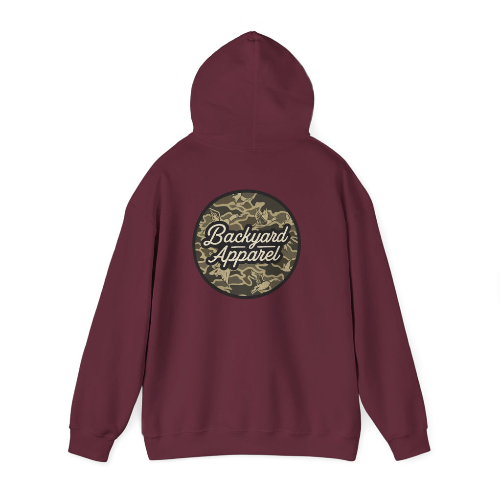 Backyard Apparel “Camo Flock” Birds Circle Hoodie