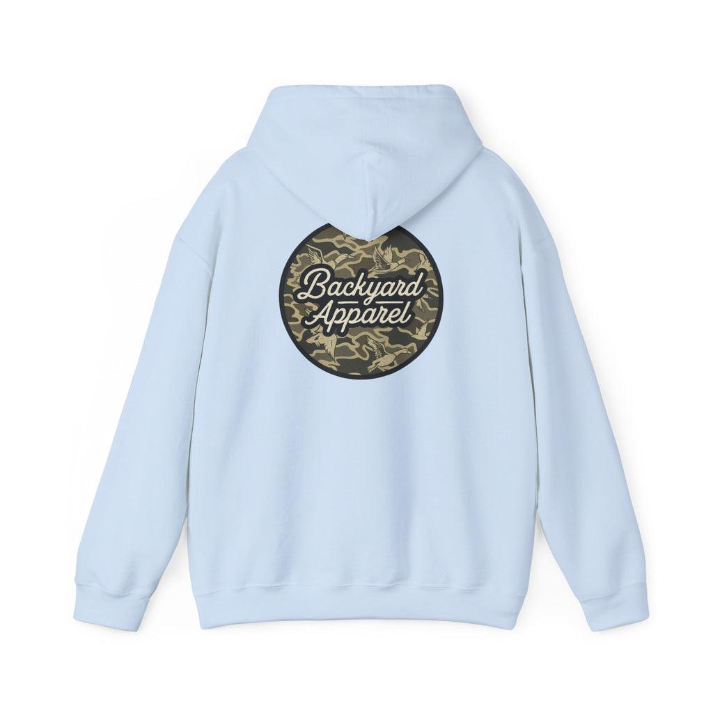 Backyard Apparel “Camo Flock” Birds Circle Hoodie