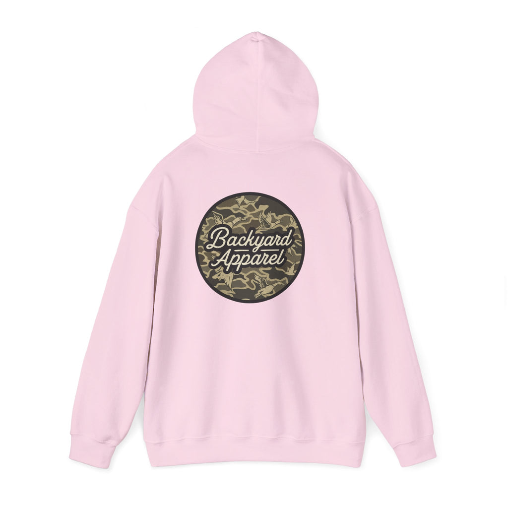 Backyard Apparel “Camo Flock” Birds Circle Hoodie